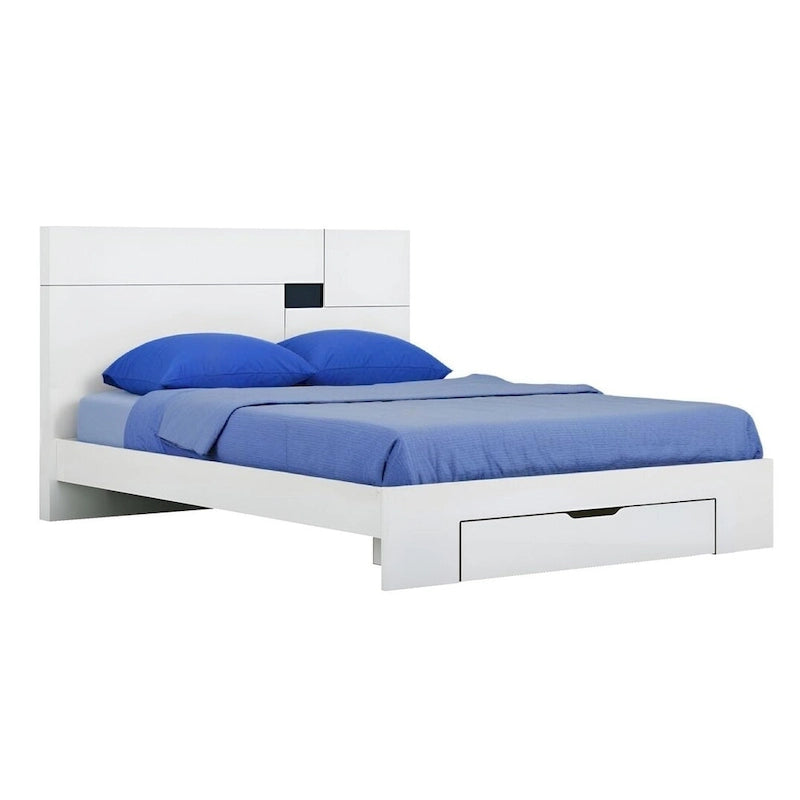 Letto a piattaforma king-size con cassetto contenitore