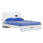 Letto a piattaforma king-size con cassetto contenitore