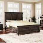 Letto matrimoniale king size in pino con rete a doghe in legno