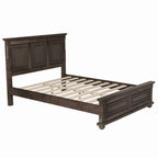 Letto matrimoniale king size in pino con rete a doghe in legno