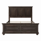 Letto matrimoniale king size in pino con rete a doghe in legno