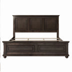 Letto matrimoniale king size in pino con rete a doghe in legno