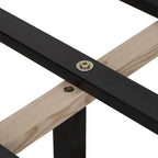 Struttura letto imbottita queen size con testiera in tessuto