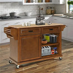 Carrello da Cucina con Cassetti e Vani Contenitore