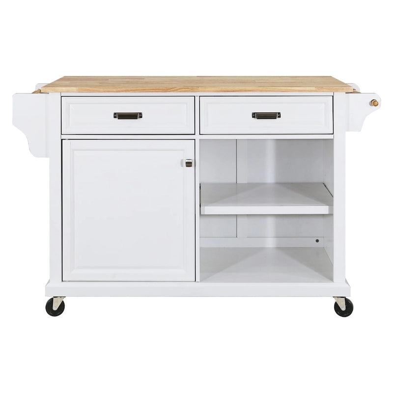 Carrello da Cucina con Cassetti e Vani Contenitore