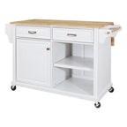 Carrello da Cucina con Cassetti e Vani Contenitore