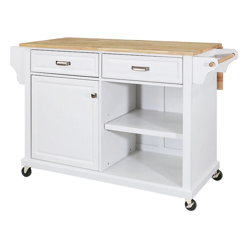 Carrello da Cucina con Cassetti e Vani Contenitore
