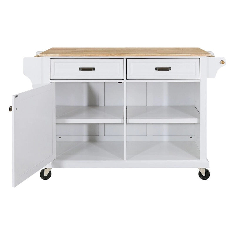 Carrello da Cucina con Cassetti e Vani Contenitore