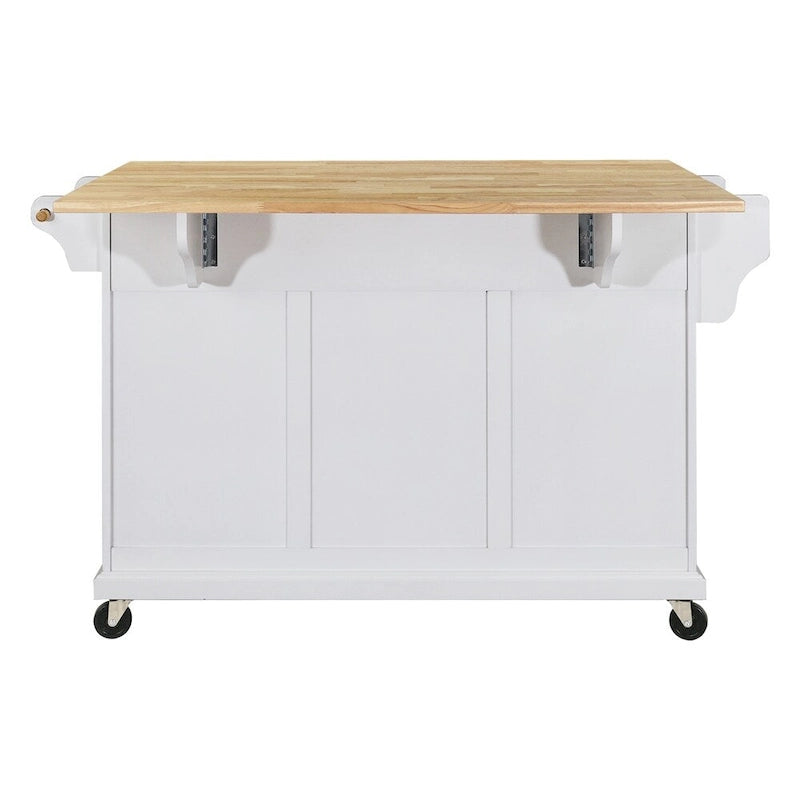 Carrello da Cucina con Cassetti e Vani Contenitore