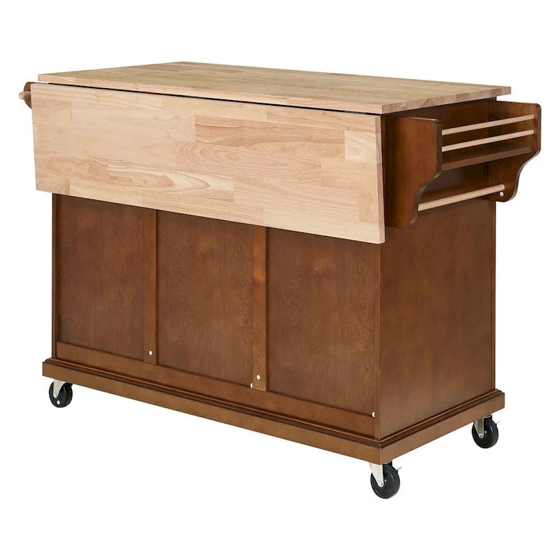 Carrello da Cucina con Cassetti e Vani Contenitore