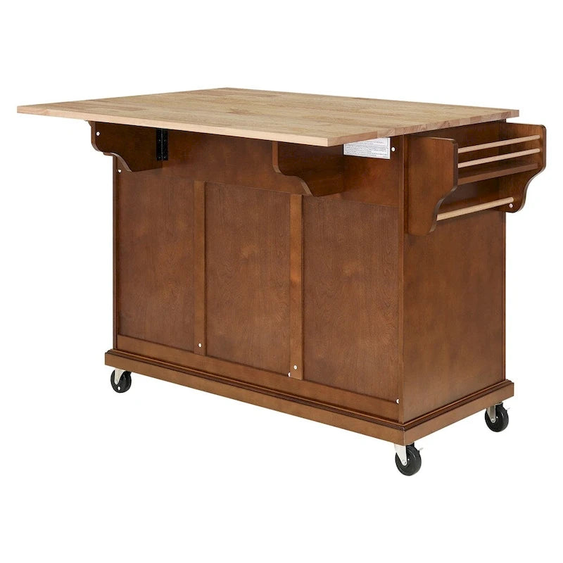 Carrello da Cucina con Cassetti e Vani Contenitore