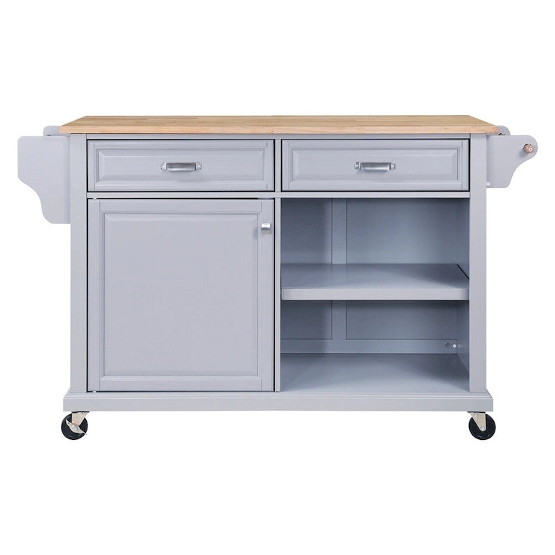 Carrello da Cucina con Cassetti e Vani Contenitore