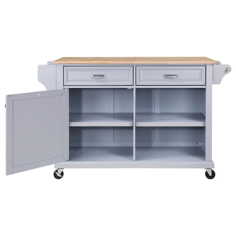 Carrello da Cucina con Cassetti e Vani Contenitore