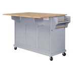 Carrello da Cucina con Cassetti e Vani Contenitore