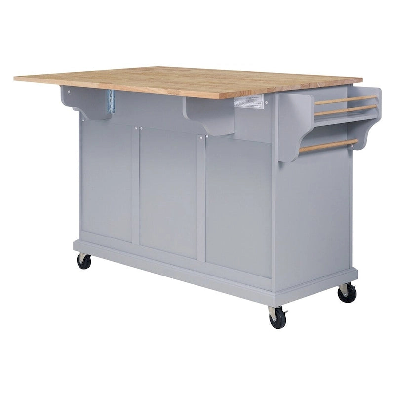 Carrello da Cucina con Cassetti e Vani Contenitore