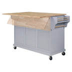 Carrello da Cucina con Cassetti e Vani Contenitore