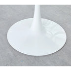 Tavolo da pranzo rotondo da 31,5" con piano in MDF e gambe in metallo