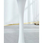 Tavolo da pranzo rotondo da 31,5" con piano in MDF e gambe in metallo