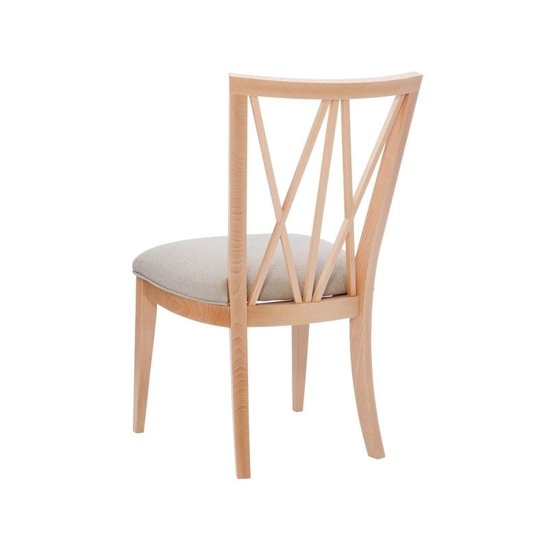 Sedia da pranzo con sedile imbottito – Set da 2