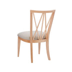Sedia da pranzo con sedile imbottito – Set da 2