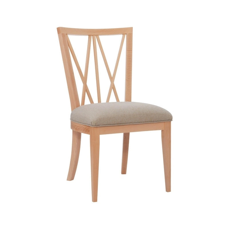 Sedia da pranzo con sedile imbottito – Set da 2