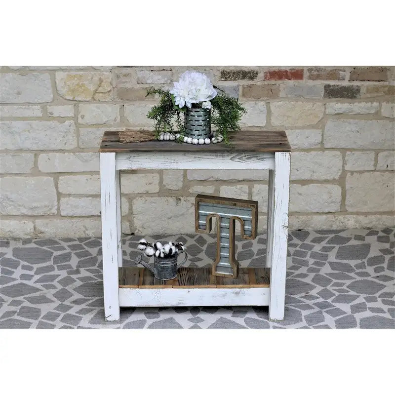 Consolle in Legno di Recupero – 30"L x 10"W x 30"H