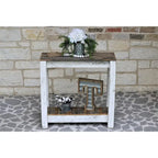 Consolle in Legno di Recupero – 30"L x 10"W x 30"H