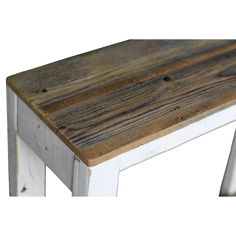Consolle in Legno di Recupero – 30"L x 10"W x 30"H