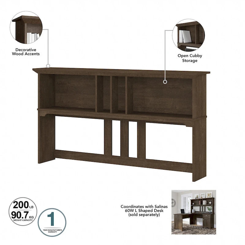 Scrivania angolare a L con credenza, schedario e libreria