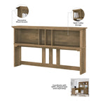 Scrivania angolare a L con credenza, schedario e libreria