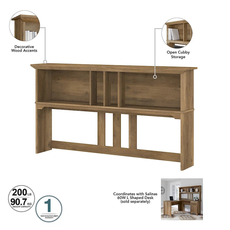 Scrivania angolare a L con credenza, schedario e libreria