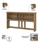 Scrivania angolare a L con credenza, schedario e libreria
