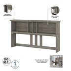 Scrivania angolare a L con credenza, schedario e libreria