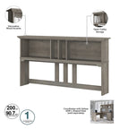 Scrivania angolare a L con credenza, schedario e libreria