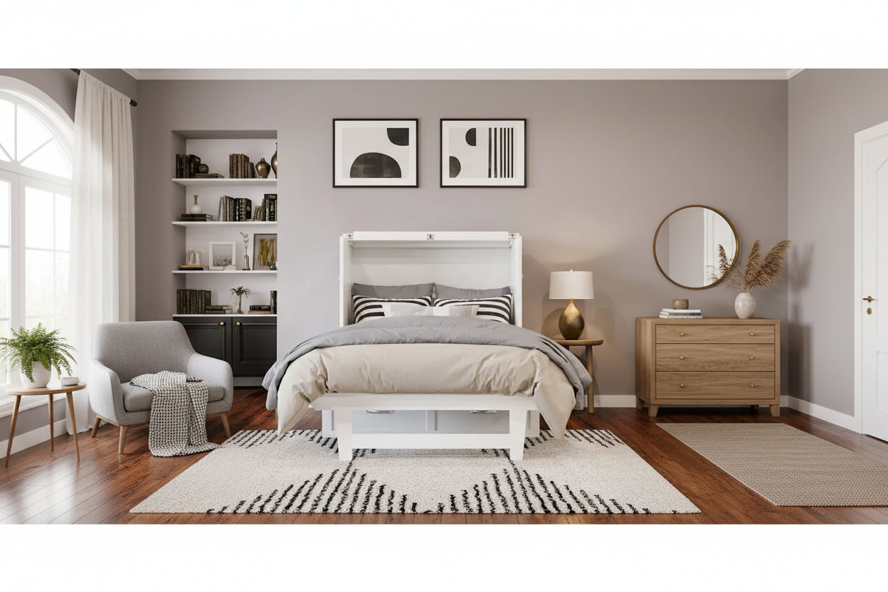 Panca letto pieghevole Twin XL con materasso