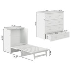 Panca letto pieghevole Twin XL con materasso