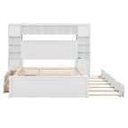 Struttura letto matrimoniale queen size con contenitore e prese integrate