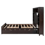 Struttura letto matrimoniale queen size con contenitore e prese integrate