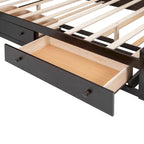 Struttura letto matrimoniale queen size con contenitore e prese integrate
