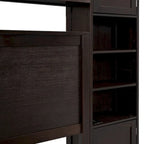 Struttura letto matrimoniale queen size con contenitore e prese integrate
