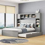 Struttura letto matrimoniale queen size con contenitore e prese integrate