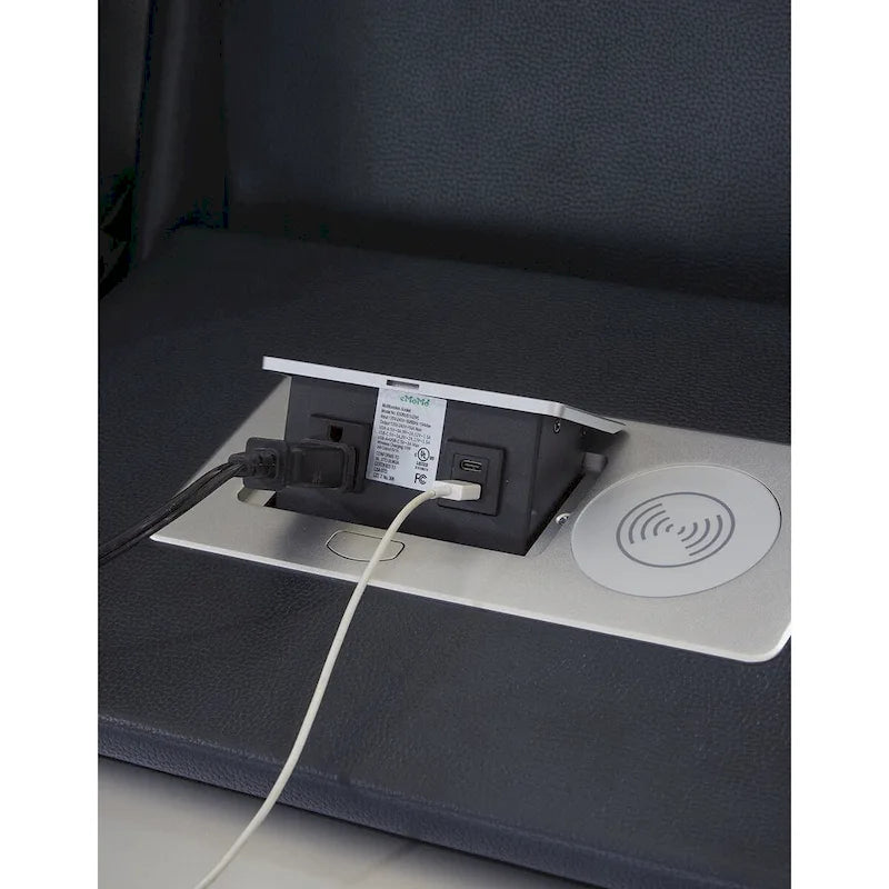 Divano Reclinabile Elettrico con Luci LED e Ricarica USB