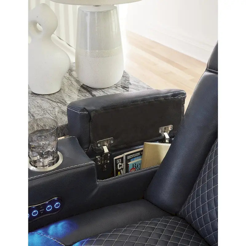 Divano Reclinabile Elettrico con Luci LED e Ricarica USB