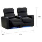 Set di due poltrone reclinabili per Home Theater