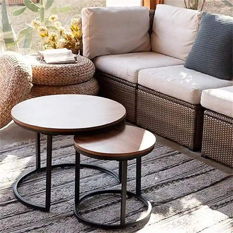 Set di 2 tavolini nidificanti