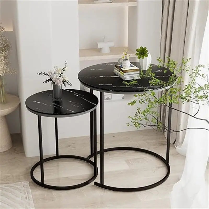 Set di 2 tavolini nidificanti