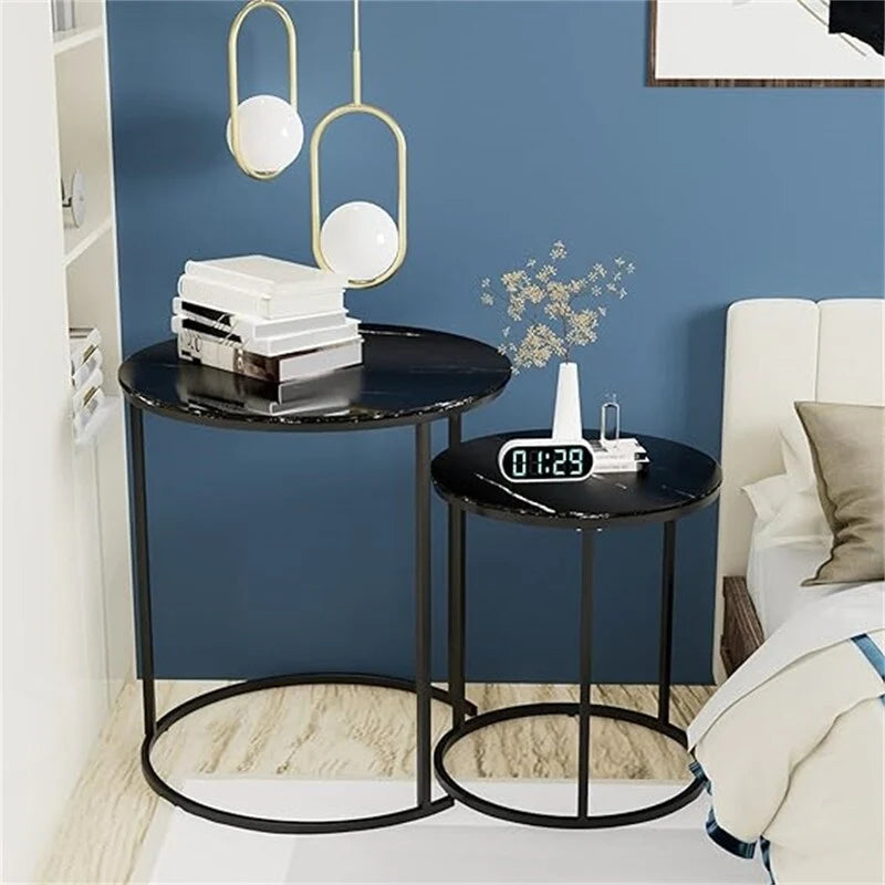 Set di 2 tavolini nidificanti