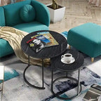 Set di 2 tavolini nidificanti
