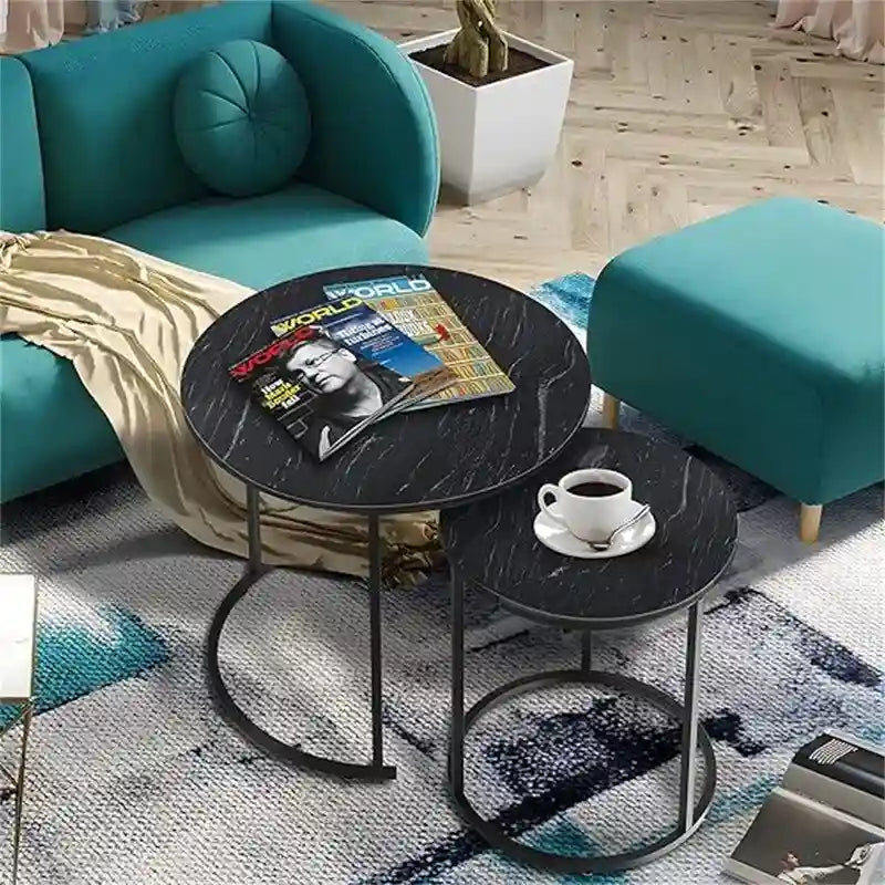 Set di 2 tavolini nidificanti