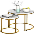 Set di 2 tavolini nidificanti